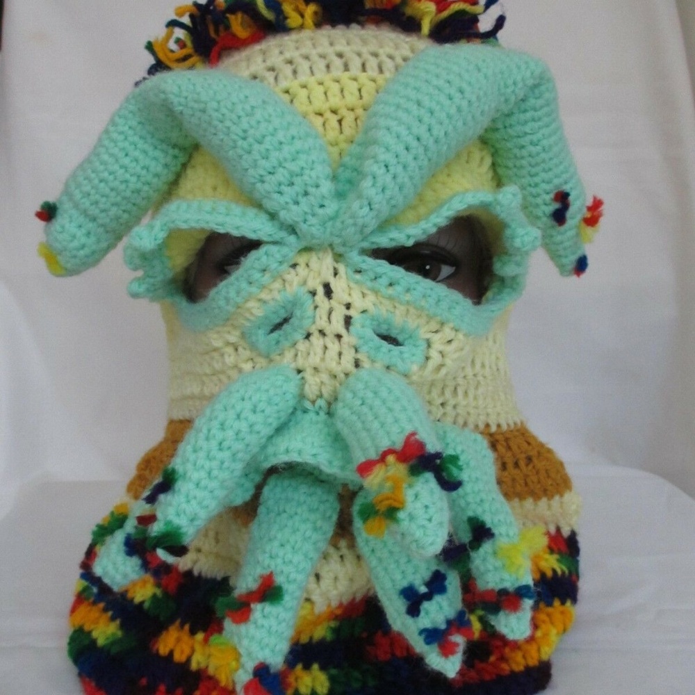 HAT MONSTER HALLOWEEN Pirates of the Caribbean New Handmade Knitted Hat 20" 23"